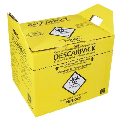 Descarpack - Caixa Coletora Perfurocortantes Papelão